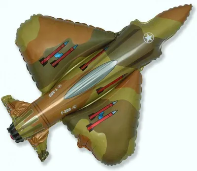 Produktbild von Folienballon 24 FX - Flugzeug: Militärjäger