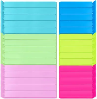 Produktbild von PolkaHome® 30 Stück Verschlussclips, 6 Farben, 11/8 cm, Clips für Beutel, 2 Größen, Kunststoff-Verschlussklemmen und Beutelclips für