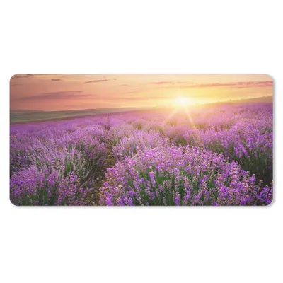 Produktbild von MuchoWow® Schreibtischunterlage Lavendel - Sonne - Blumen 80x40 cm - XXL Mauspad - Gaming Mauspad