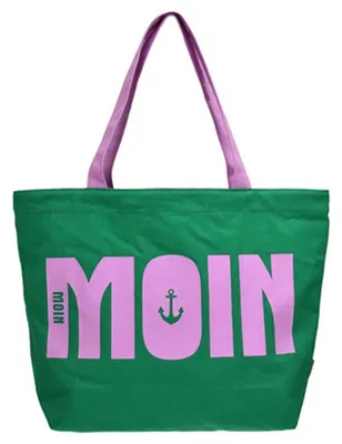 Produktbild von Robin Ruth Tasche Lela mit Moin-Print - Umhängetasche Strandtasche in Grün