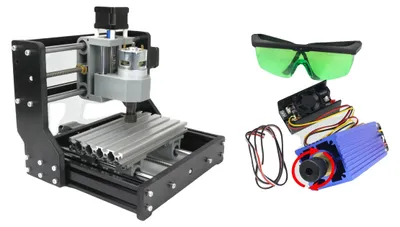 Obrázek produktu pro CNC frézka, řízení GRBL, kompaktní provedení, laser FÜGE 10w