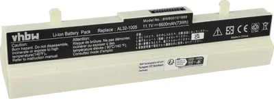 Produktbild von vhbw Akku kompatibel mit Asus Eee PC R101, R101PX, R101D, R105, R101X, 1101HA, R105D Notebook (6600 mAh, 11,1 V, Li-Ion)