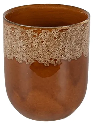 Zdjęcie produktu dla Kubek Clayre & Eef 150 ml brązowo-biały ceramiczny