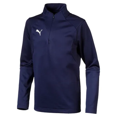 Obrázok produktu pre Detská mikina Puma Jr Liga 1/4 Zip Top Peacoat Blue - 128