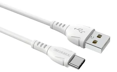 Produktbild von USB-auf-USB-C-Datenkabel Borofone BX51, 1 m, Weiß