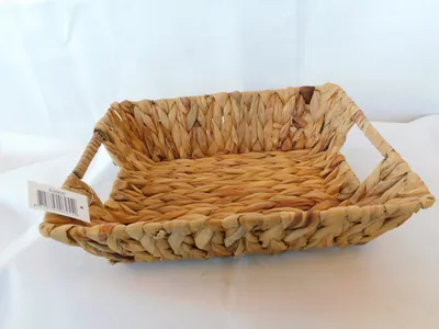 Immagine prodotto di Cestino Massamarkt in giacinto ricoperto di polvere 29x22x8cm