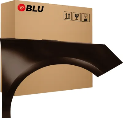 Immagine prodotto di BLU Parafango compatibile con Audi A1 8X LZ8W Destra Braun TeakBraun | 2000-2003 | Anteriore | Verniciato | Pronto per il montaggio | Acciaio