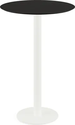 Produktbild von Urban Stehtisch Weiß frame + Schwarz HPL Ø70 cm