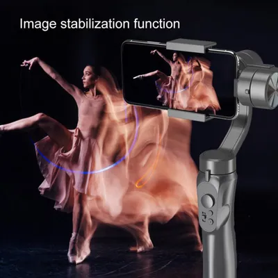 Produktbild von Telefon-Gimbal-Stabilisator, Handheld-3-Achsen-Smartphone-Gimbal mit 3-Follow-Modi, tragbarer Handy-Stabilisator für Live-Streaming-Aufnahmen
