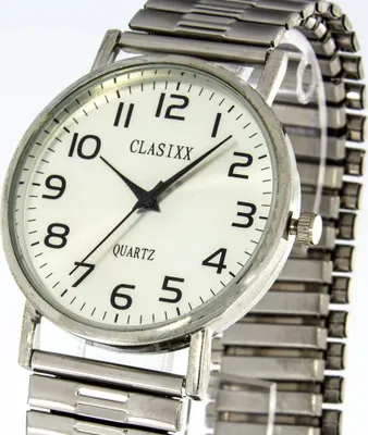 Produktbild von Herrenuhr Clasixx mit Zugband silberfarben