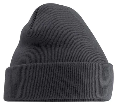 Image de Beechfield - Bonnet « Original » avec bord-côte FK1873 (taille unique) (gris graphite)