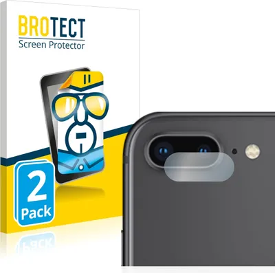 Produktbild von 2x Für Apple iPhone 8 Plus (NUR Kameraschutz) Schutzfolie BROTECT Displayschutz Display Schutz Folie Klar Transparent