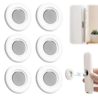 Fernbedienungshalter 6er-Set, magnetisch, selbstklebend, weiß