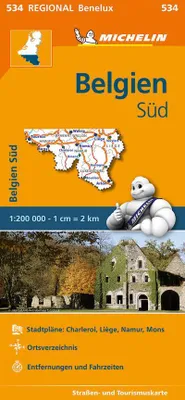 Image de Michelin Belgique Sud : Carte routière et touristique 1:200.000 (MICHELIN Cartes régionales)