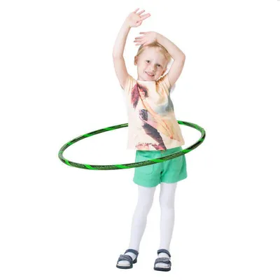 Immagine prodotto di Hula Hoop per bambini Glamour, Ø60cm, verde-verde