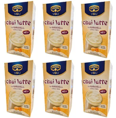 Produktbild von 6x Krüger You Chai Latte Karamell Lovely India 250g