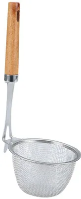 Produktbild von Nudel Sieb mit Holzgriff, Nudelsieb, Filterbügel für Nudeln und Pasta