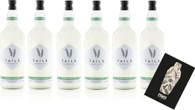 Produktbild von Tails Cocktails 6er Set classic Mojito 6x 1L (14,9% Vol) Fertig Cocktail Ready to Drink Mit Mixcompany Grußkarte- [Enthält Sulfite]