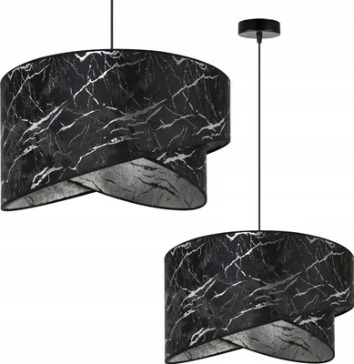 Produktbild von Deckenlampe, silberner Marmorlampenschirm