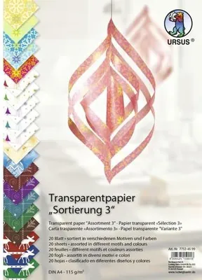 Produktbild von Transparentpapier 115g/qm A4 VE=20 Blatt Sortierung 3