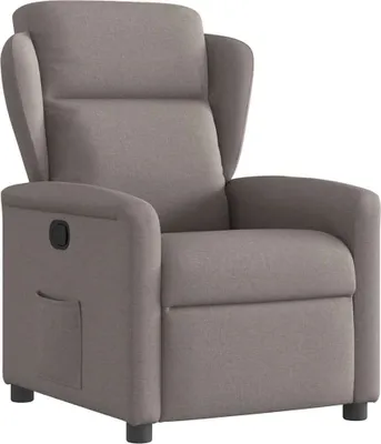Produktbild von Relaxsessel Taupe Stoff mit manueller Liegefunktion 78x95x100 cm