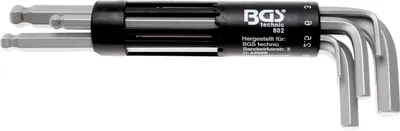 Produktbild von BGS 802 Innen-6-kant-Winkelschlüssel-Satz, 2-10 mm, 8-tlg.