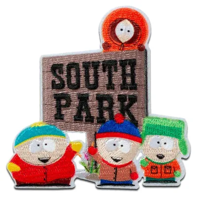 Produktbild von Mono-Quick Southpark Gruppe - Aufnäher, Bügelbild, Aufbügler, Applikationen, Patches, Flicken, zum aufbügeln, Größe: 6,8 x 7 cm