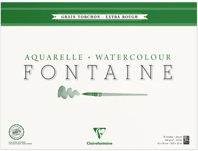 Produktbild von Clairefontaine 96432C, Kunstdruckpapierblock, 300 g/m², 25 Blätter