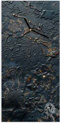 Produktbild von Wanduhr aus Glas mit Motiv Abstrakte Struktur- 30 x 60 cm - inkl. Aufhängesystem