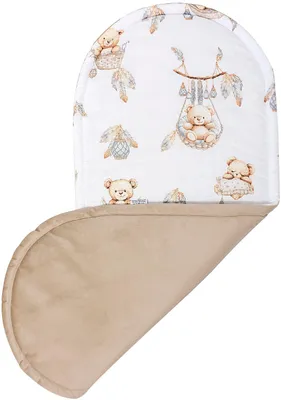Produktbild von Boho Bears & Cappuccino Soft Velvet Matratzen für Babynester XXL