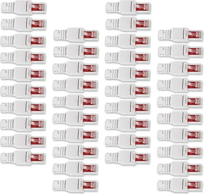 Produktbild von Netzwerkstecker werkzeuglos 40x Cat6 Stecker Netzwerk Cat7 Cat5 Cat5e RJ45 Kabel