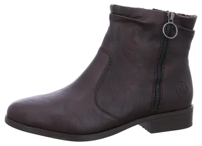 Produktbild von Rieker Damen Stiefelette mit gerafftem Schaft und Reißverschluss 77041, Größe:41 EU, Farbe:Braun
