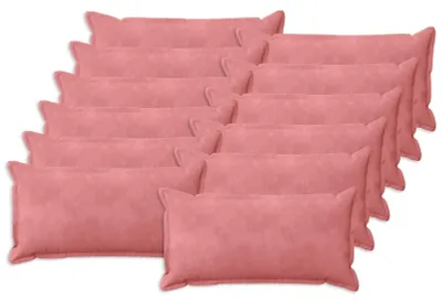 Productafbeelding van Set van 12 Fluwelen Kussenhoezen Roze 40x80 cm