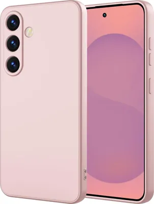 Produktbild von Galaxy S25+ Hülle, Slim Liquid Silikon Gel Gummi Stoßfest Schutzhülle für Samsung Galaxy S25+ Pink