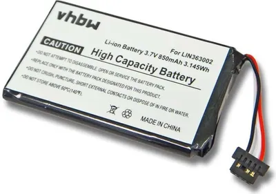 Produktbild von vhbw Akku kompatibel mit Navigon 1410, 1400 GPS Navigation Navi (850 mAh, 3,7 V, Li-Ion)