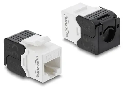 Obrázek produktu pro DeLOCK 90802, Plochý, Černá, Bílá, RJ-45, LSA, Samice, 22/24