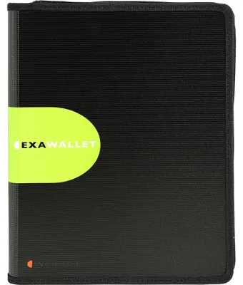 Produktbild von Exacompta 5x Konferenzmappe Taschenrechner PP 2mm 265x34cm A4 Schwarz 55534E