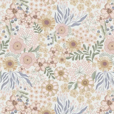 Produktbild von Selbstklebende Tapete mit Blumenmuster, 44 cm x 10 m