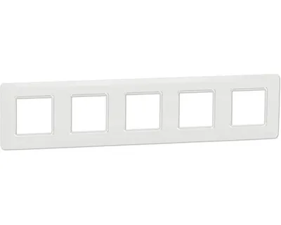 Obrázek produktu pro Rámeček Schneider Electric Nová Unica Outline NU231018 pětinásobný bílý