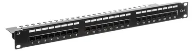 Obrázek produktu pro Digitus DN-91624U, RJ-45, Černá, Ocel, 1U, -20 - 70 °C, 482 mm