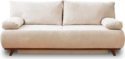 Image de Best Mobilier Cristal - canapé 3 places - convertible avec coffre - en velours texturé , Beige