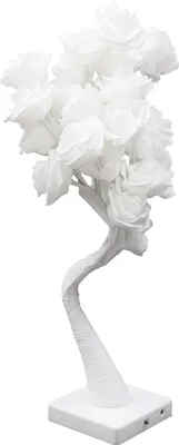 Obrázek produktu pro LED stolní lampa Rose Shape Blossom Rose Light Tree Lamp USB Ložnice noční světlo Noční lampa dekorace (bílá)