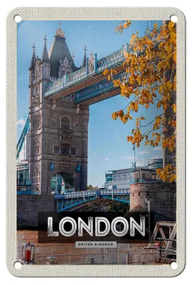 Produktbild von Blechschild Reise 12x18cm London UK Big Ben Reiseziel Schild