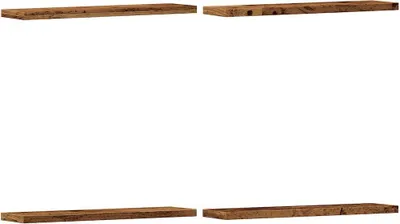 Produktbild von Wandregale 4 Stk. Altholz-Optik 40x20x1,5 cm Holzwerkstoff