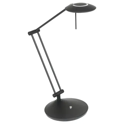 Image de Steinhauer - lampe de table - Zodiac LED - noir - plastique métal - Ø 18cm - LED - 2109ZW