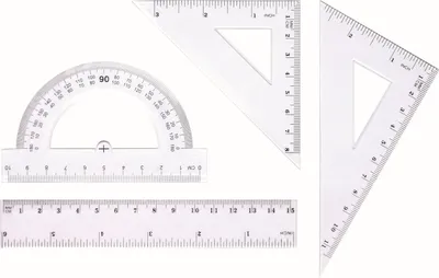 Zdjęcie produktu dla Zestaw geometryczny linijka ekierka kątomierz