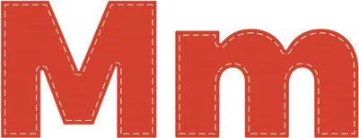 Produktbild von Crafters Edge Stanzform Sets Buchstaben A - Z : M Buchstabe: M