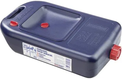 Productafbeelding van Jerrycan Olievervang-jerrycan - 10 Liter Inhoud - Kunststof Blauw - Voor Benzine - Oliewisselaccessoires
