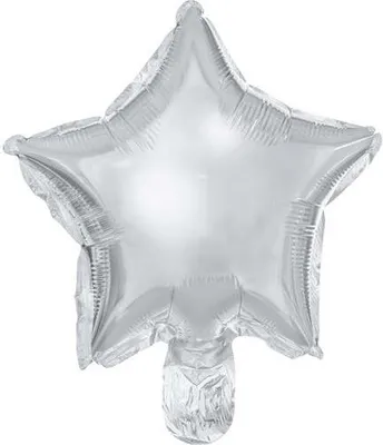 Produktbild von 25 Folienballon Sternenhimmel Silber 25cm
