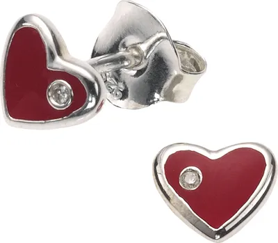 Produktbild von Kinder Ohrringe 925 Sterling Silber Herz Motiv